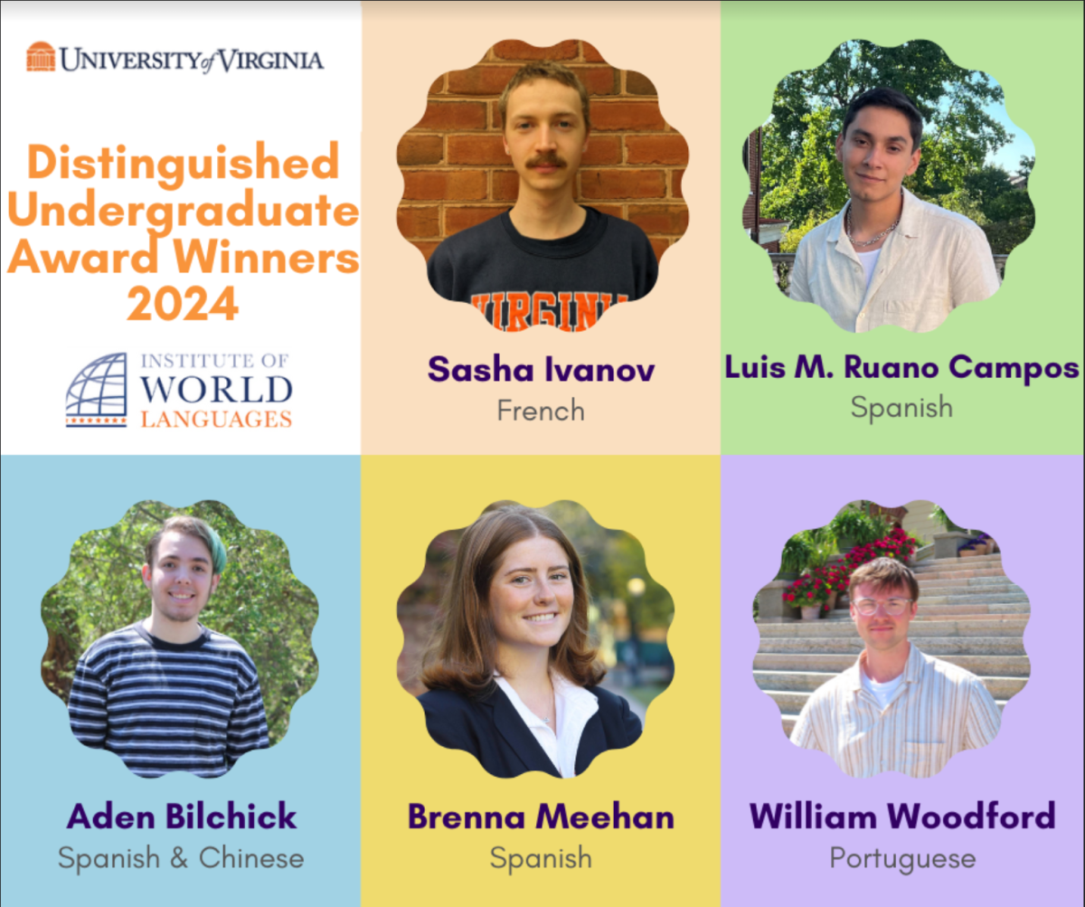 Distinguished Undgrad Award Winners 2025 UVA IWL